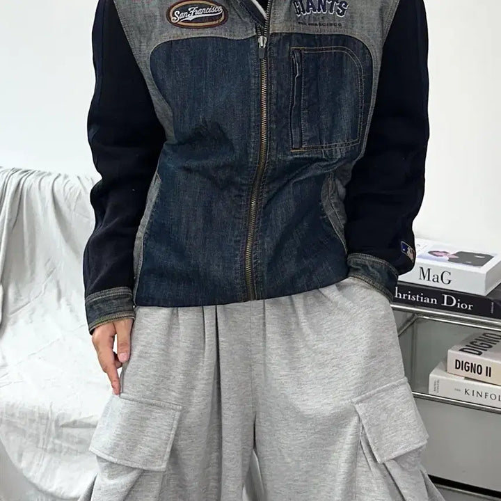 [BUNJANG] MLB San Francisco Giants Denim Jacket L / MLB 00s 센프란시스코 자이언츠 데님 청자켓 L