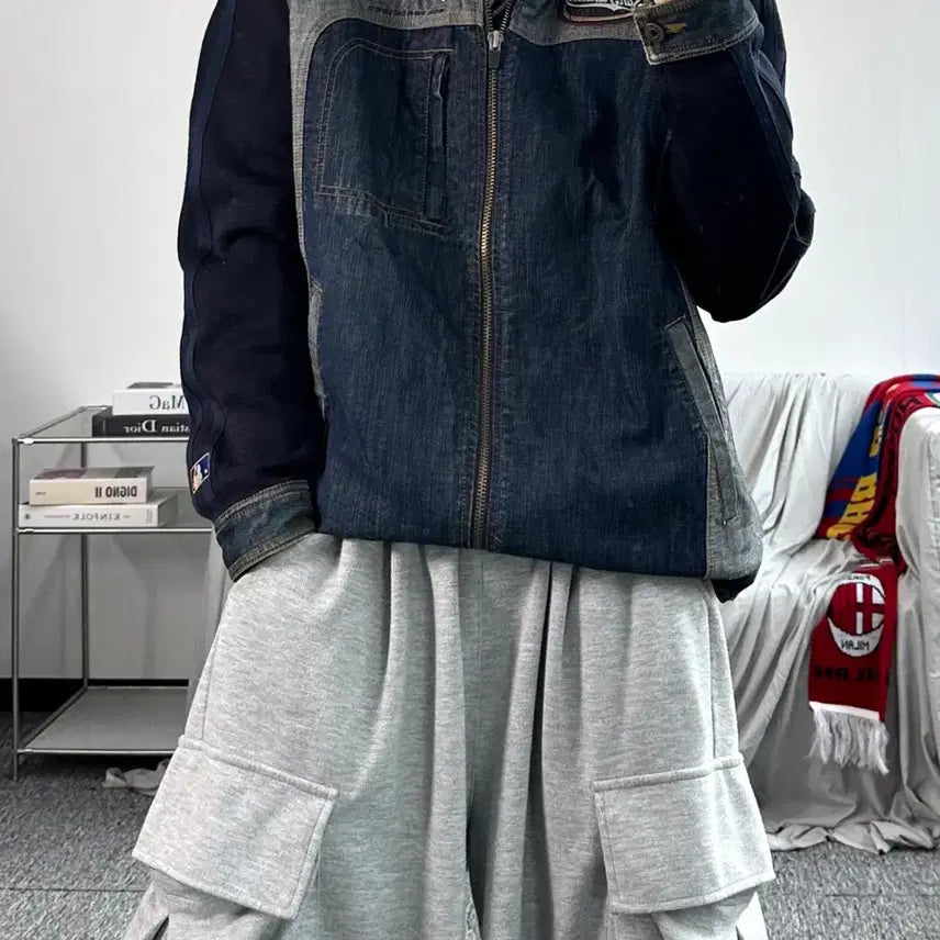 [BUNJANG] MLB San Francisco Giants Denim Jacket L / MLB 00s 센프란시스코 자이언츠 데님 청자켓 L