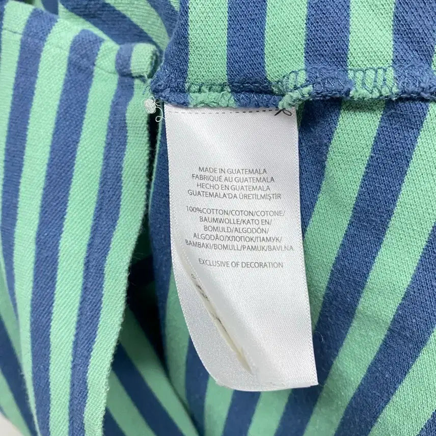 [BUNJANG] Polo Mint Striped PK T-shirt S / 폴로 민트 스트라이프 PK 반팔티 S