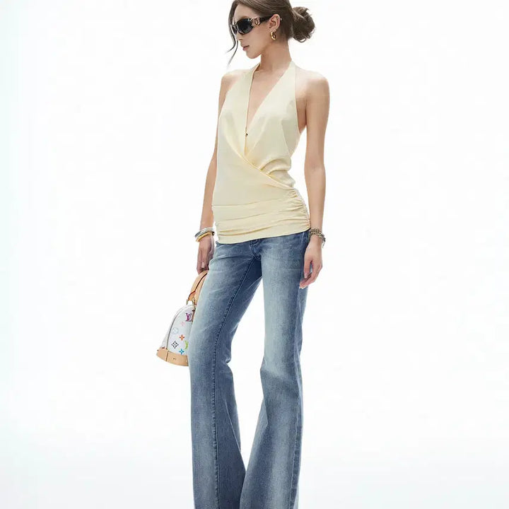 [BUNJANG] iamxiaa Retro Gradient Washed Low-Rise Jeans / iamxiaa 아엠시아 레트로 그라데이션 워싱 로우라이즈 진