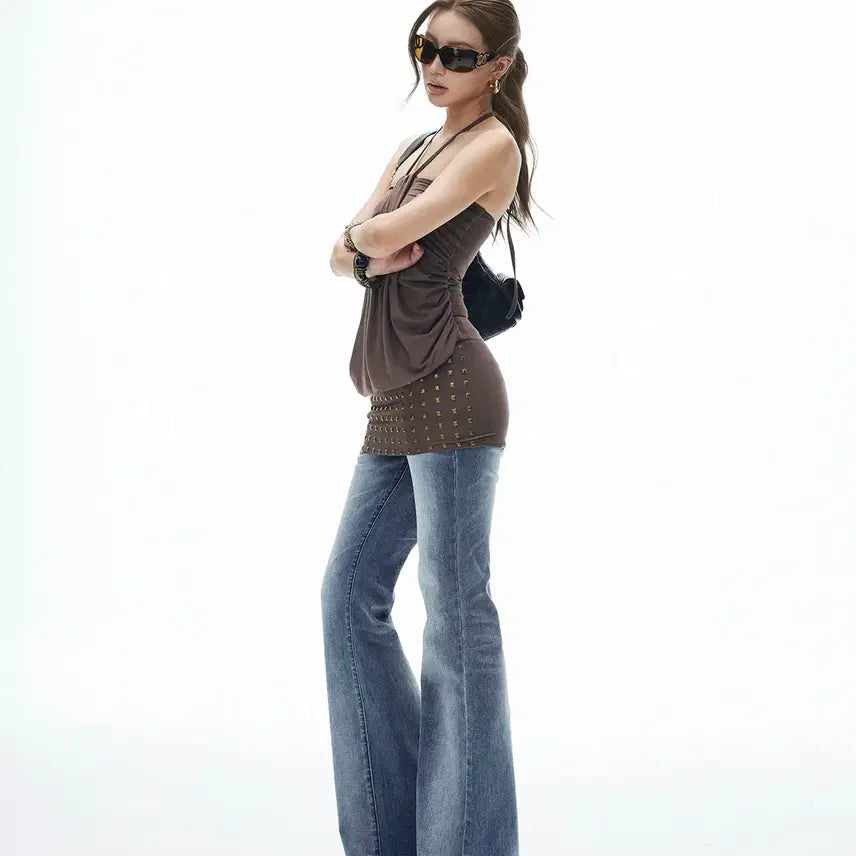 [BUNJANG] iamxiaa Retro Gradient Washed Low-Rise Jeans / iamxiaa 아엠시아 레트로 그라데이션 워싱 로우라이즈 진
