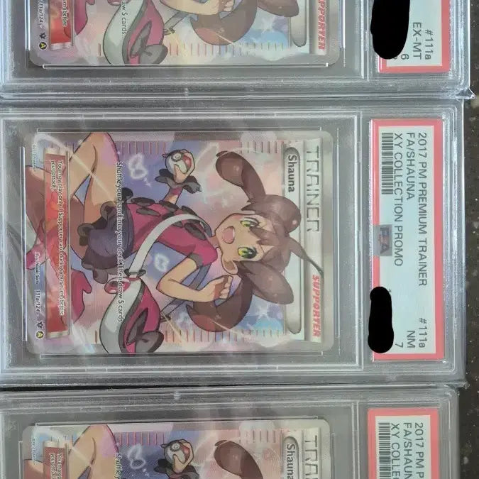 [BUNJANG] Pokemon XY Shauna 3-Card PSA Set / 포켓몬스터 북미 썬문 xy사나 3연번 psa 판매합니다