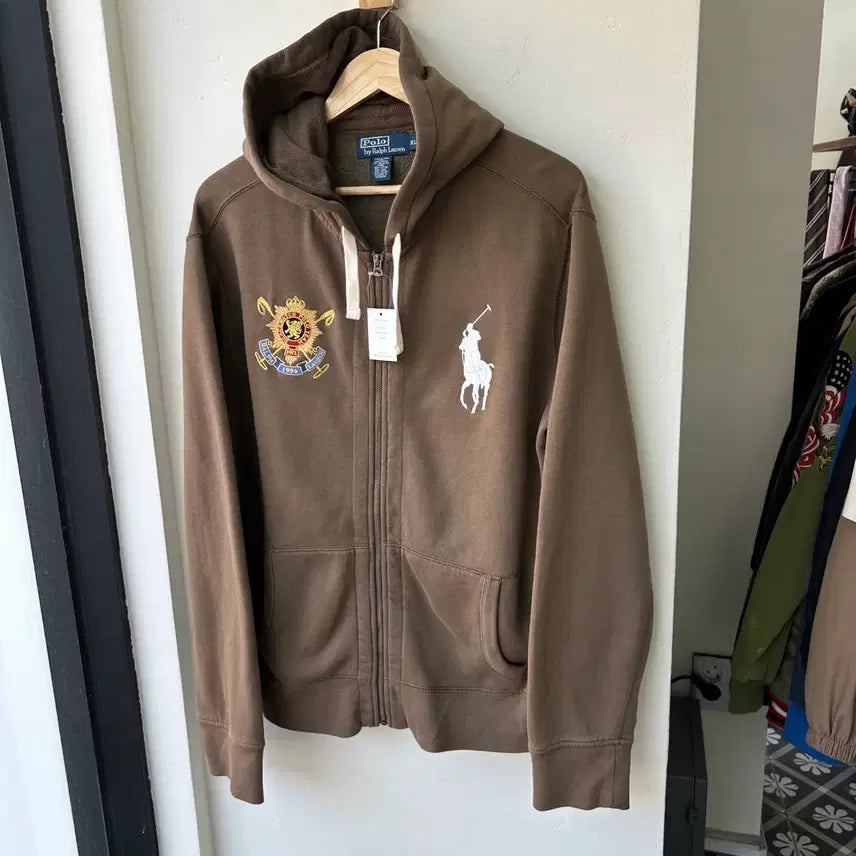 [SOLD OUT] 폴로 랄프로렌 브라운 빅포니 후드 집업