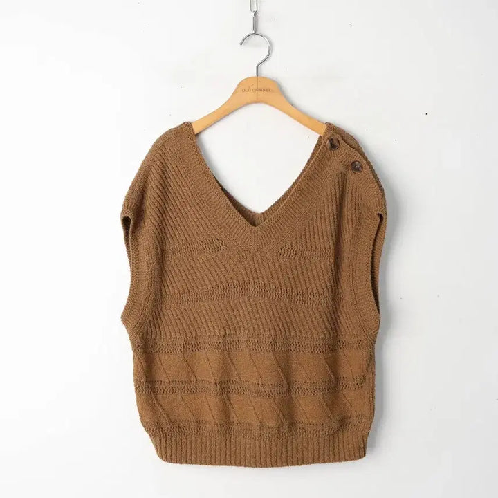 [SOLD OUT] 55/더캐시미어 리조트 니트 조끼