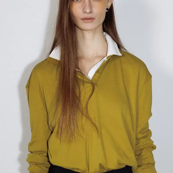 [BUNJANG] Atelier Edition Collar Cotton T-shirt / 아뜰리에 에디션 Collar Cotton T-shirt