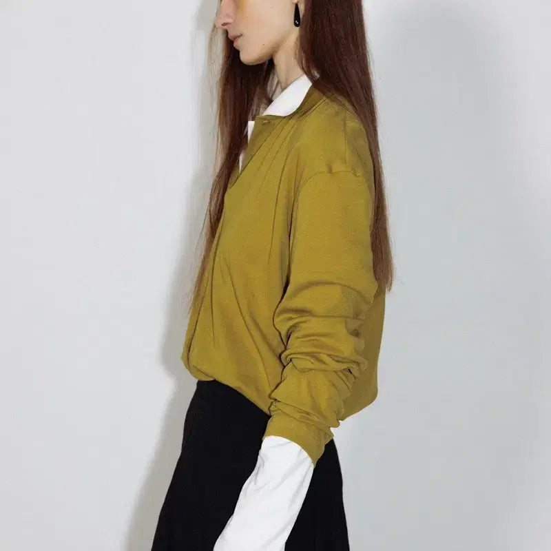 [BUNJANG] Atelier Edition Collar Cotton T-shirt / 아뜰리에 에디션 Collar Cotton T-shirt