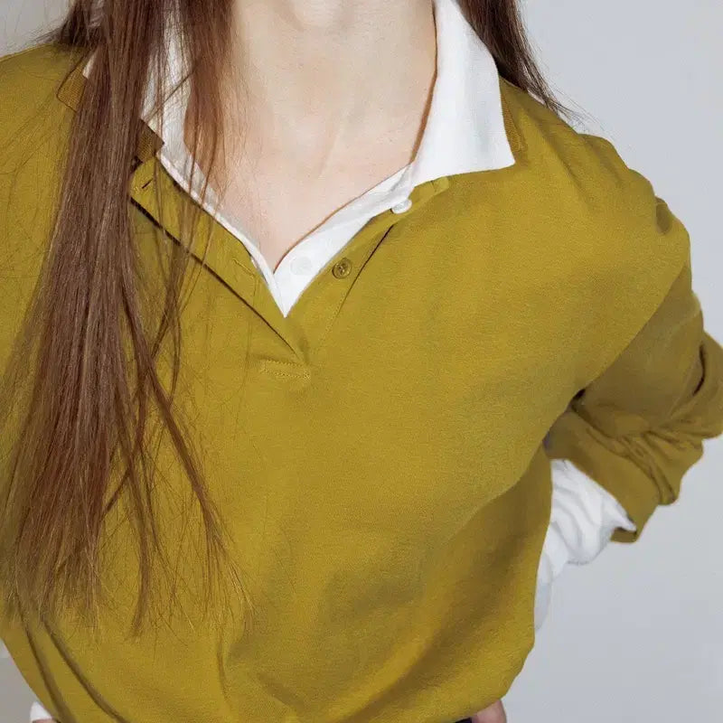 [BUNJANG] Atelier Edition Collar Cotton T-shirt / 아뜰리에 에디션 Collar Cotton T-shirt