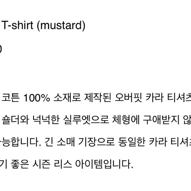 [BUNJANG] Atelier Edition Collar Cotton T-shirt / 아뜰리에 에디션 Collar Cotton T-shirt