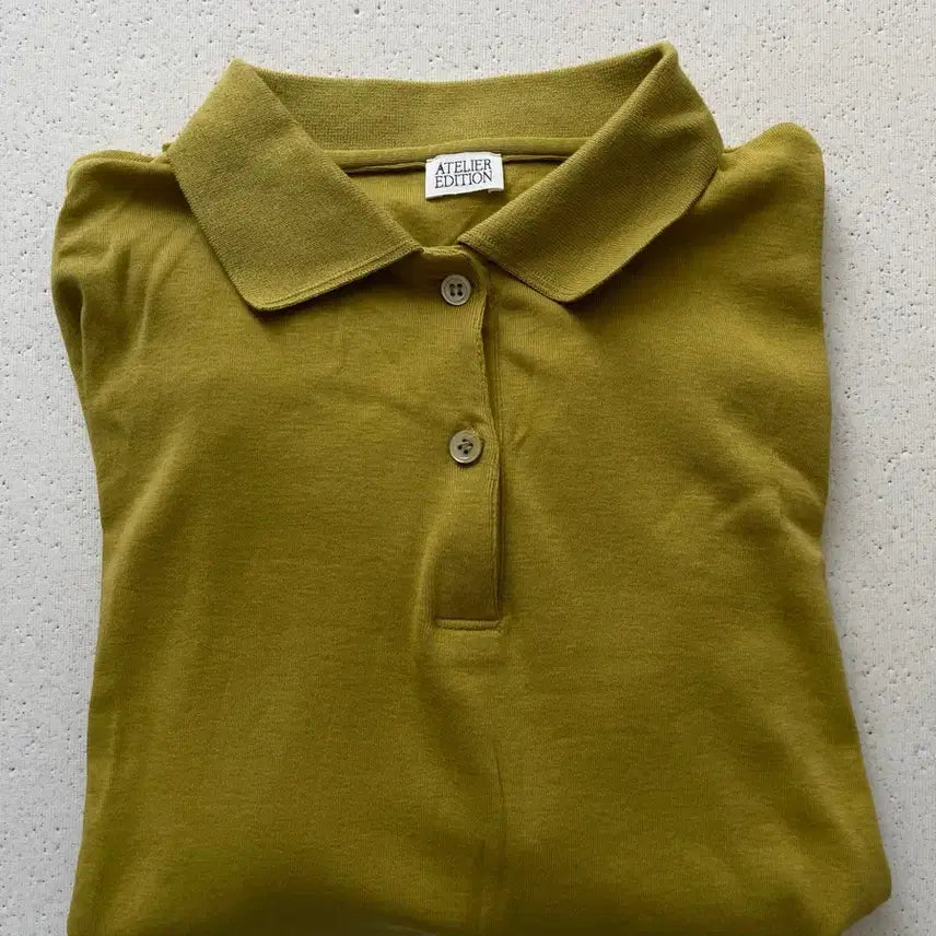 [BUNJANG] Atelier Edition Collar Cotton T-shirt / 아뜰리에 에디션 Collar Cotton T-shirt