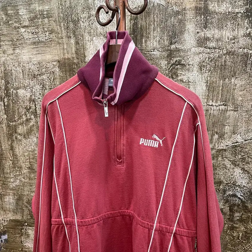 [BUNJANG] Puma Vintage Tunic Track Top Sweat Dress / 빈티지 퓨마 Puma 튜닉 트랙탑 스웻 원피스