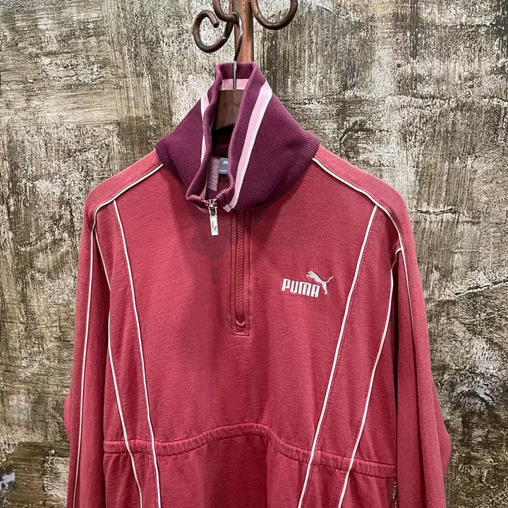 [BUNJANG] Puma Vintage Tunic Track Top Sweat Dress / 빈티지 퓨마 Puma 튜닉 트랙탑 스웻 원피스