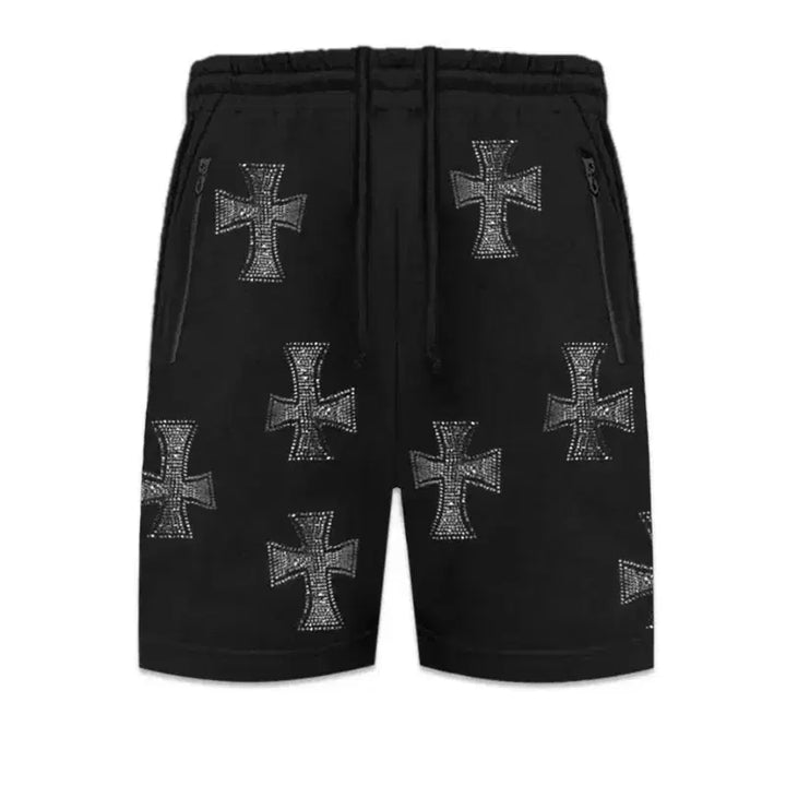 [BUNJANG] UNKNOWN Cross Street Sweat Shorts / XL 언노운 UNKNOWN 크로스 십자가 스트릿 스웻 쇼츠 반바지