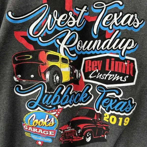 [BUNJANG] WEST TWXAS Graphic Short Sleeve T-shirt / [L] WEST TWXAS 카 그래픽 반팔티