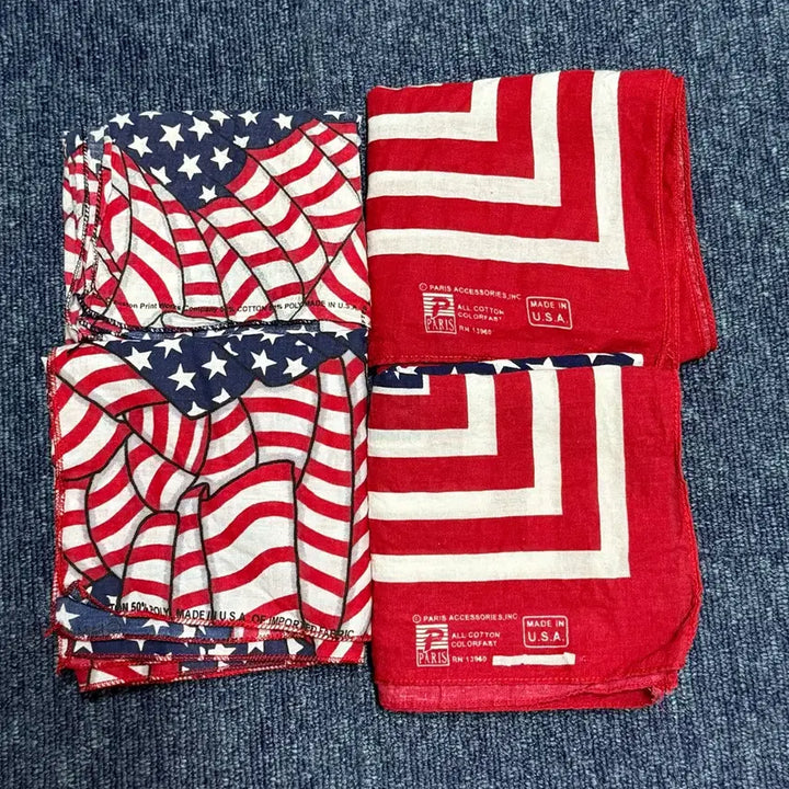 [SOLD OUT] 빈티지 미국 국기 반다나(개당가격) |  Made in USA