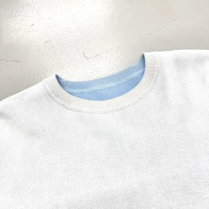 [BUNJANG] Lacoste Reversible Sky Blue Sweatshirt / 라코스테 리버시블 하늘색 색감 맨투맨