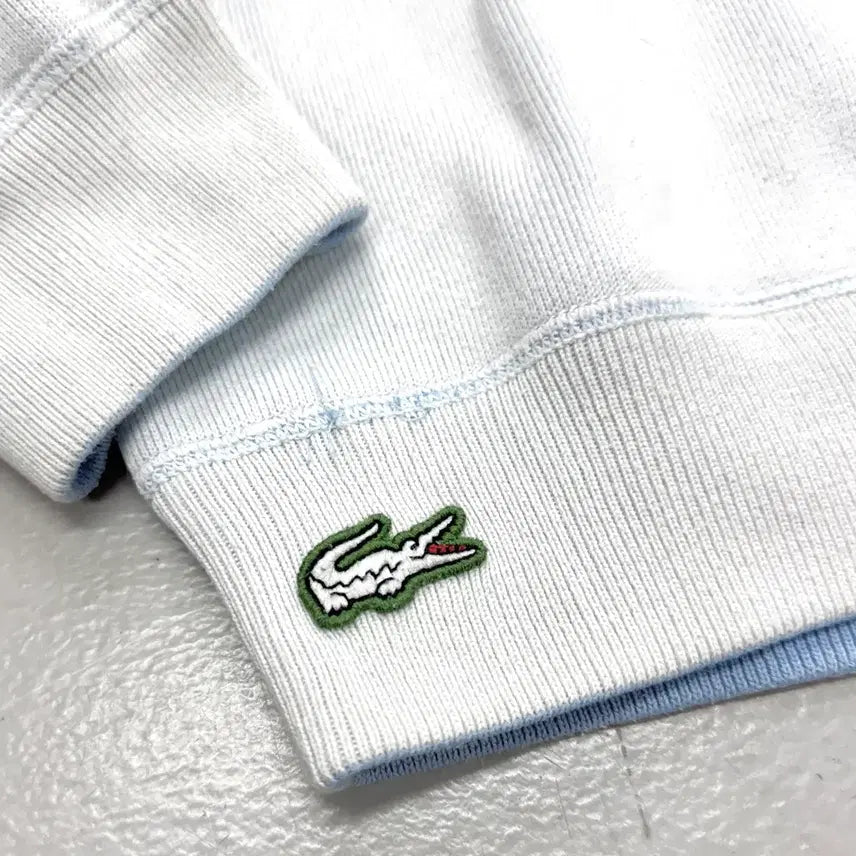 [BUNJANG] Lacoste Reversible Sky Blue Sweatshirt / 라코스테 리버시블 하늘색 색감 맨투맨