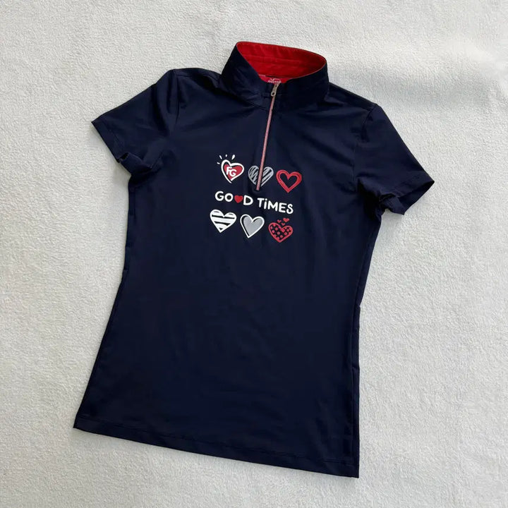 [BUNJANG] 90s Phantom Half-Zip Short Sleeve T-shirt / 90 팬텀 반집업 반팔 티셔츠 0414T