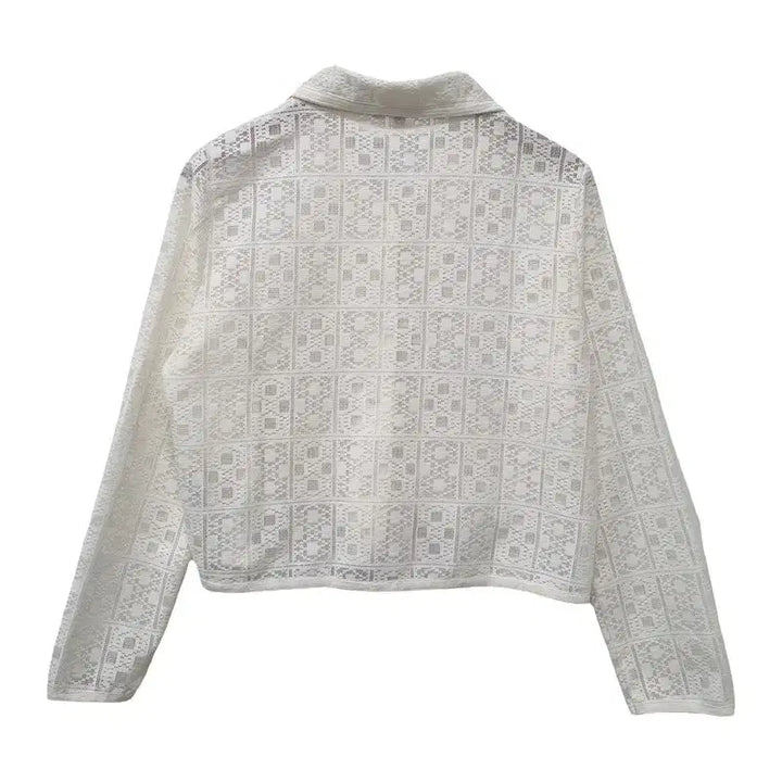 [BUNJANG] Plastic Island 23SS Crochet Jacket / 여M/플라스틱아일랜드 23SS 크로셰 자켓