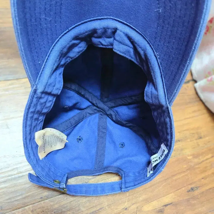 [BUNJANG] Balenciaga BB Logo Ball Cap - Blue / 정품 발렌시아가 BB로고 볼캡 블루