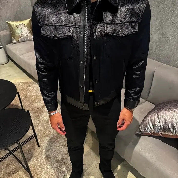 [BUNJANG] Rapinato Velvet Trucker Jacket (1st Edition) - Size 52 / 라피나토 벨벳 트러커 자켓 초판 52사이즈