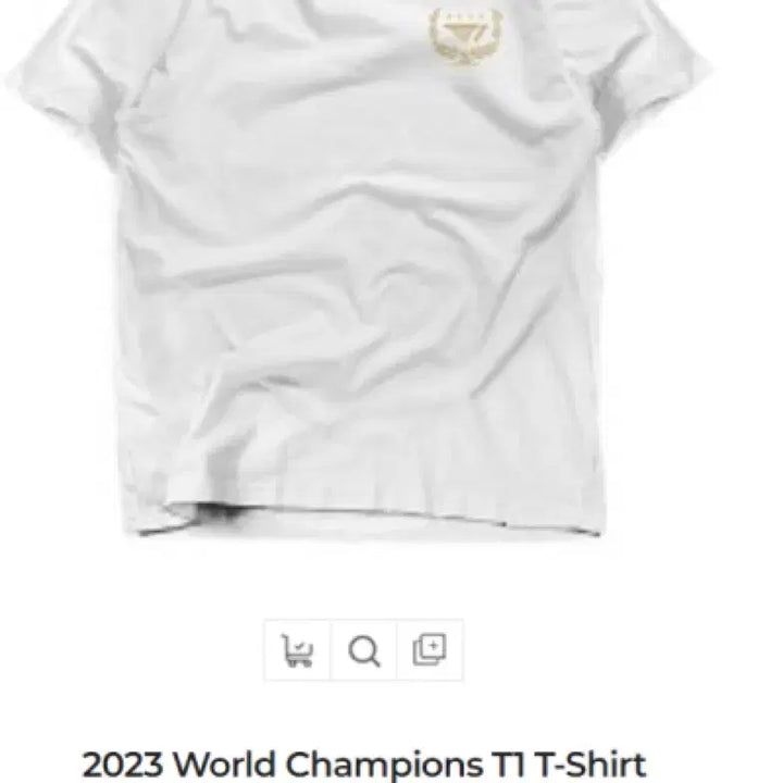 [BUNJANG] T1 2023 World Championship T-shirt White / T1 2023 월드챔피언십 우승 반팔티 화이트 새상품