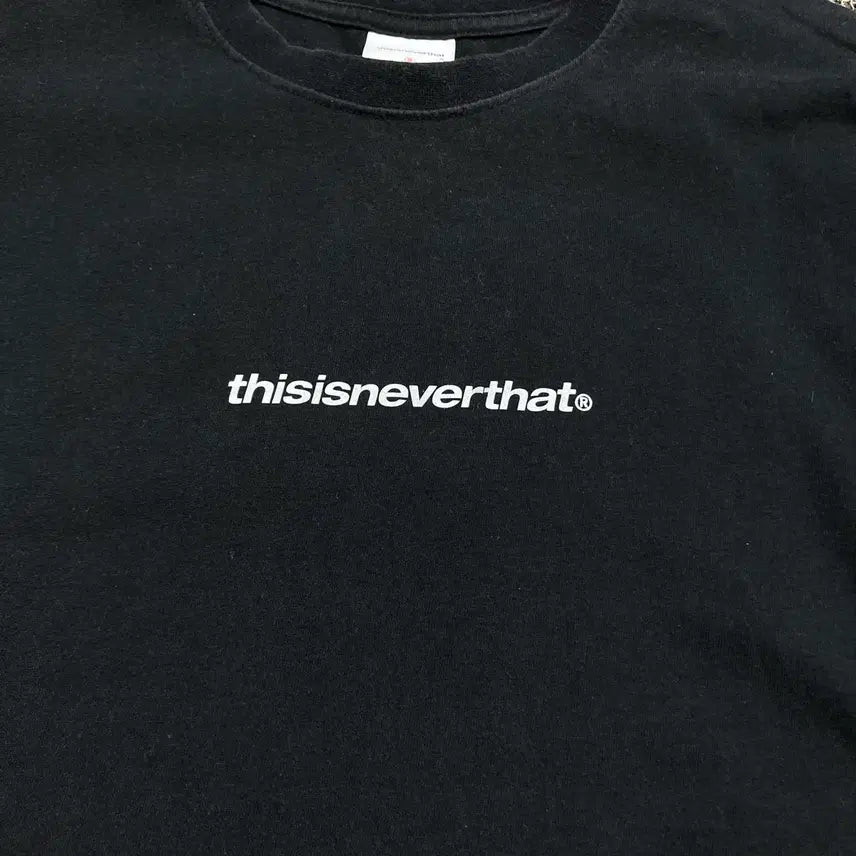 [BUNJANG] thisisneverthat Black T-shirt / 디스이즈네버댓 블랙 반팔 티셔츠