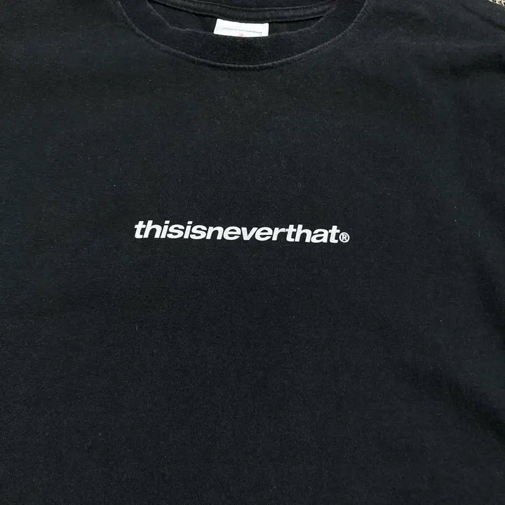 [BUNJANG] thisisneverthat Black T-shirt / 디스이즈네버댓 블랙 반팔 티셔츠