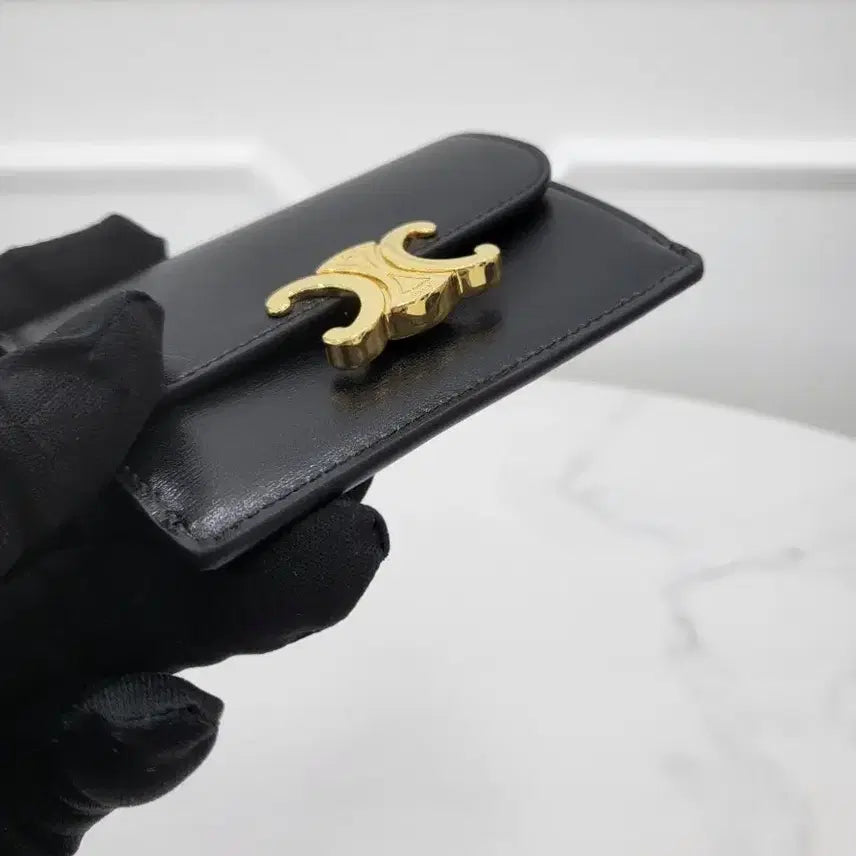 [BUNJANG] Celine Triomphe Flap Card Wallet / 셀리느 트리옹프 플랩 카드 지갑 10I583DPV