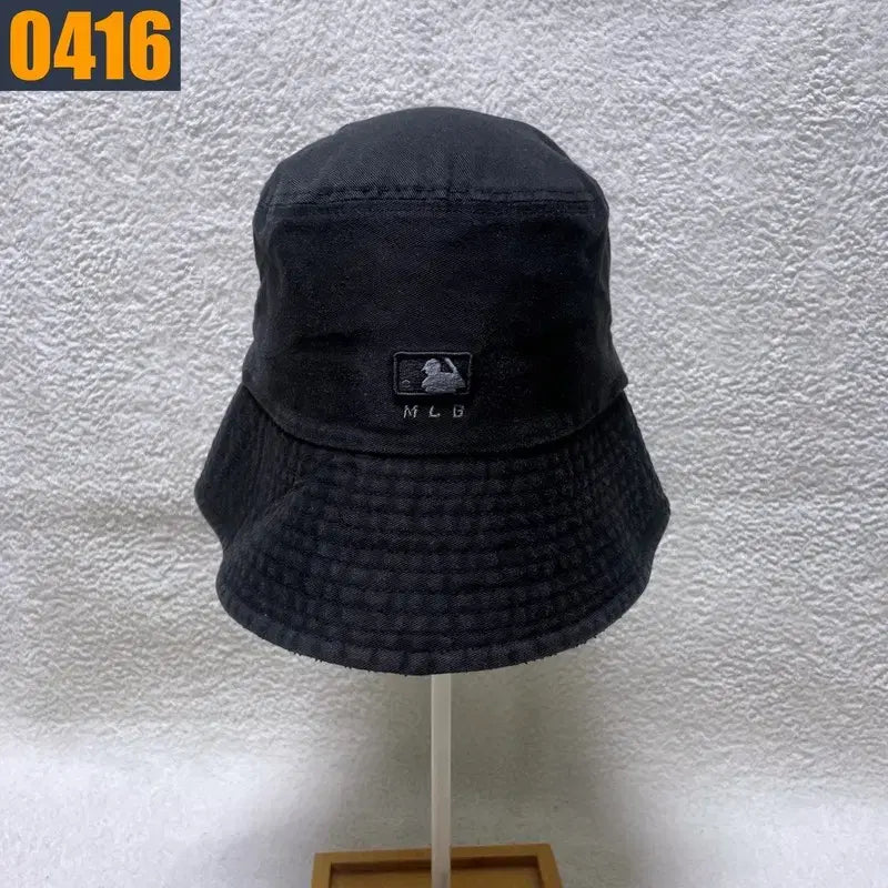 [BUNJANG] MLB All Black Bucket Hat / MLB 엠엘비 올블랙 벙거지 모자