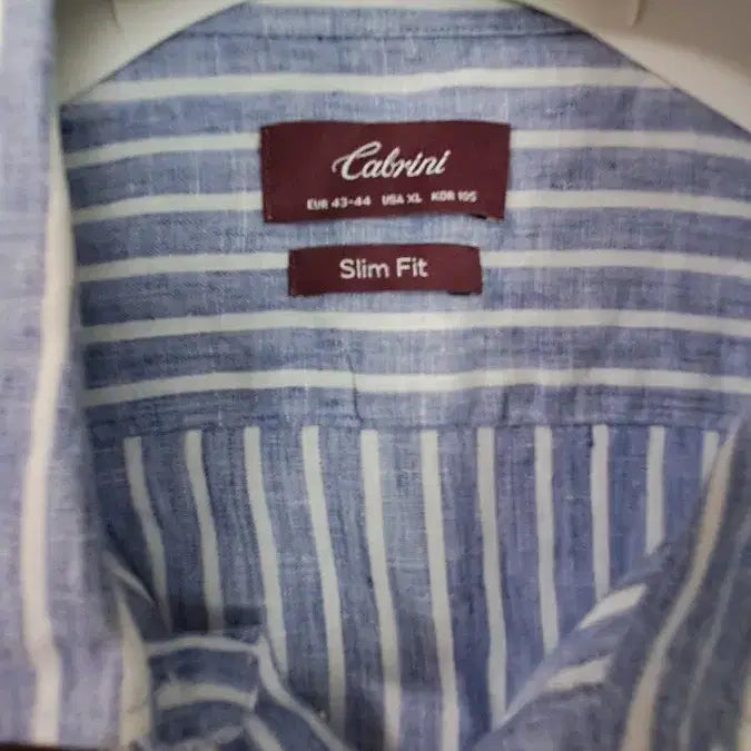 [SOLD OUT] CERRUTI 1881 스트라이프 린넨 긴팔 셔츠 105사이즈