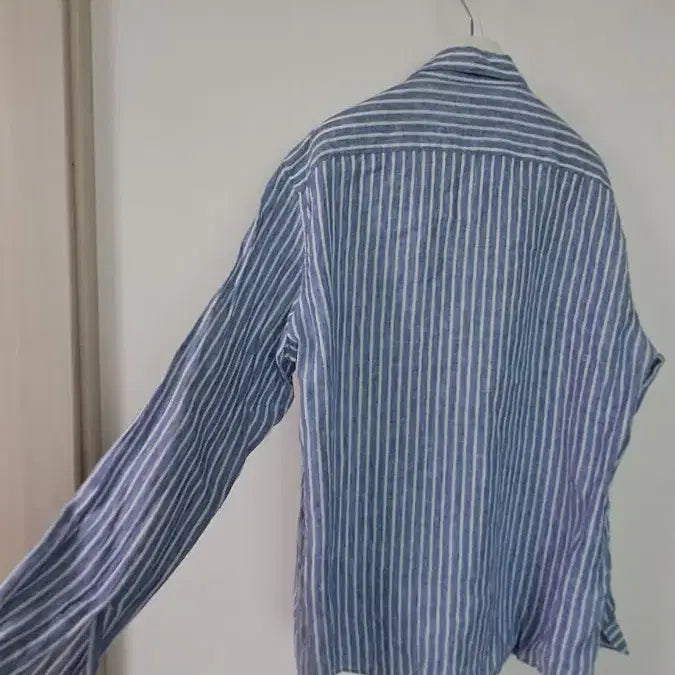[SOLD OUT] CERRUTI 1881 스트라이프 린넨 긴팔 셔츠 105사이즈