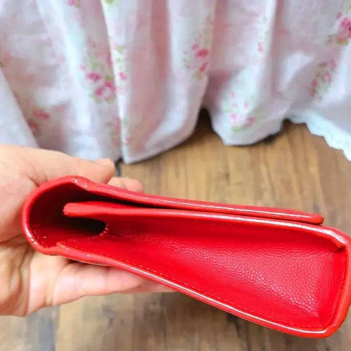 [BUNJANG] Yves Saint Laurent Red Clutch Wallet / 정품 입생로랑 레드 장지갑 클러치