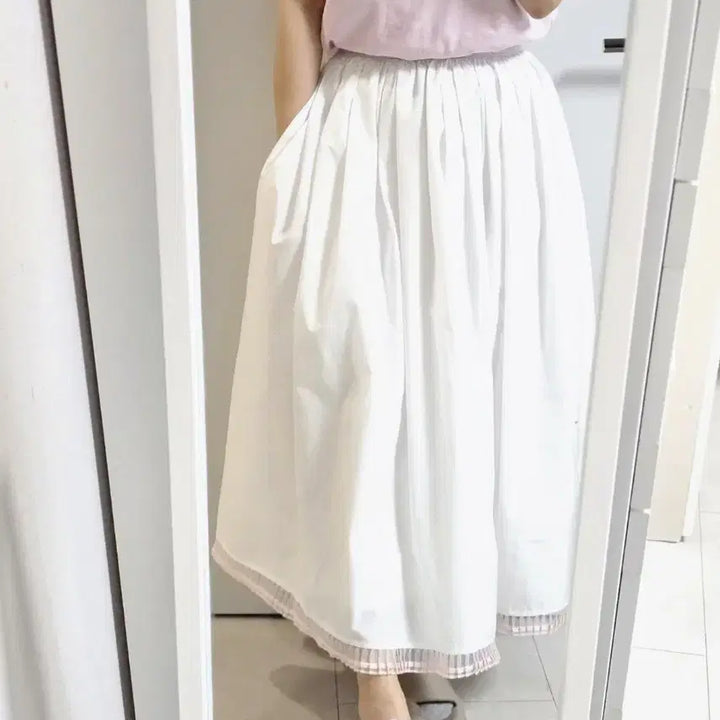 [BUNJANG] Bottom Hem Detail Hepburn Long Skirt / 고퀄 밑단포인트 햅번 롱스커트
