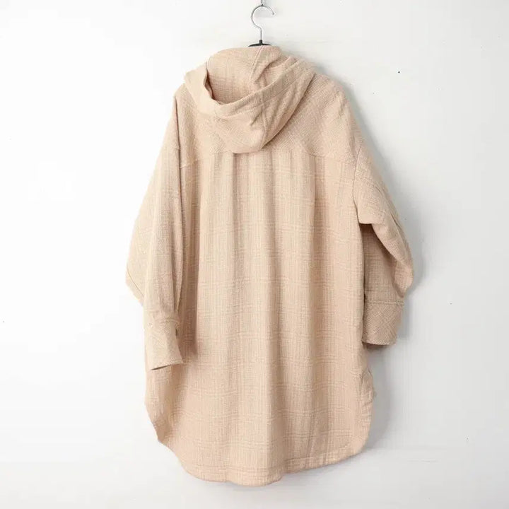 [BUNJANG] Thursday Island Oversized Hooded Check Shirt Jacket / 55/써스데이아일랜드 오버핏 후드 체크 셔츠자켓