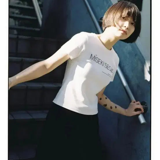 [SOLD OUT] 미세키서울 화이트 반팔티
