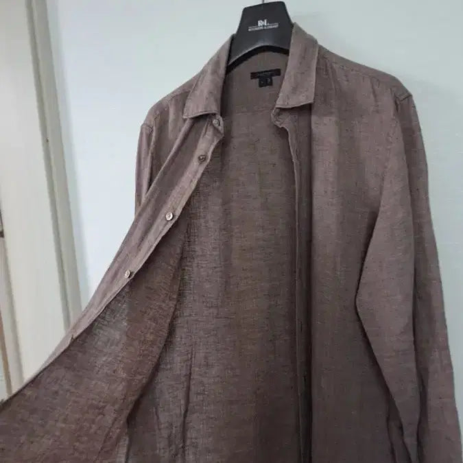 [SOLD OUT] 질스튜어트 남성 린넨 셔츠 브라운 100사이즈