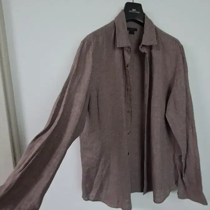 [SOLD OUT] 질스튜어트 남성 린넨 셔츠 브라운 100사이즈