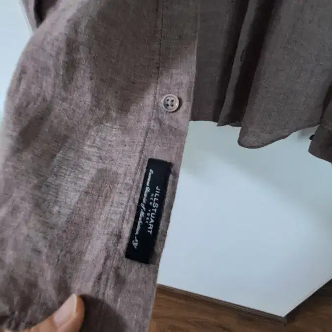[SOLD OUT] 질스튜어트 남성 린넨 셔츠 브라운 100사이즈