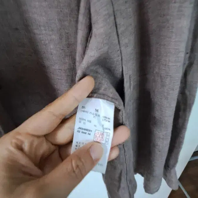 [SOLD OUT] 질스튜어트 남성 린넨 셔츠 브라운 100사이즈