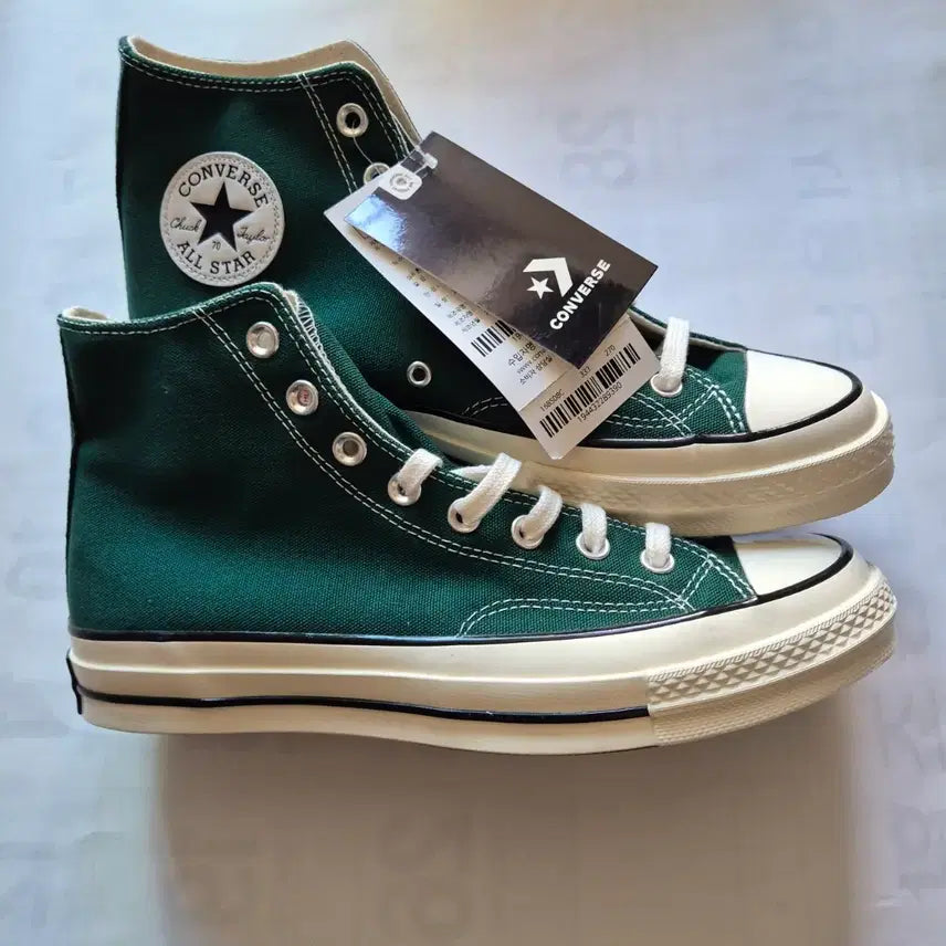 [BUNJANG] Converse Chuck 70 High Midnight Clover Sneakers / 컨버스 척 70 하이 미드나잇 클로버 270 새상품