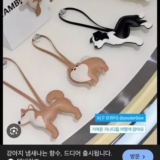 [BUNJANG] Tamburins Dog Bag Charm / 탬버린즈 백참
