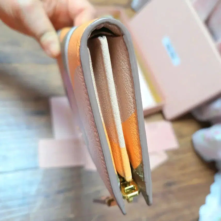 [BUNJANG] Miu Miu Flower Print Long Wallet / 정품 미우미우 플라워 프린트 장지갑 풀세트