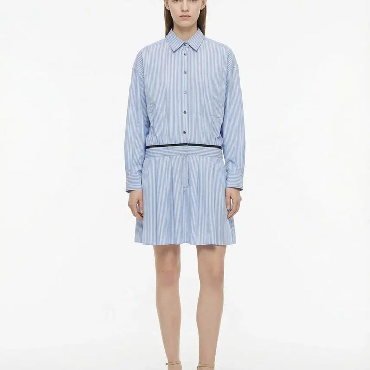 [BUNJANG] Maje Striped Shirt Dress / 마쥬 원피스 S