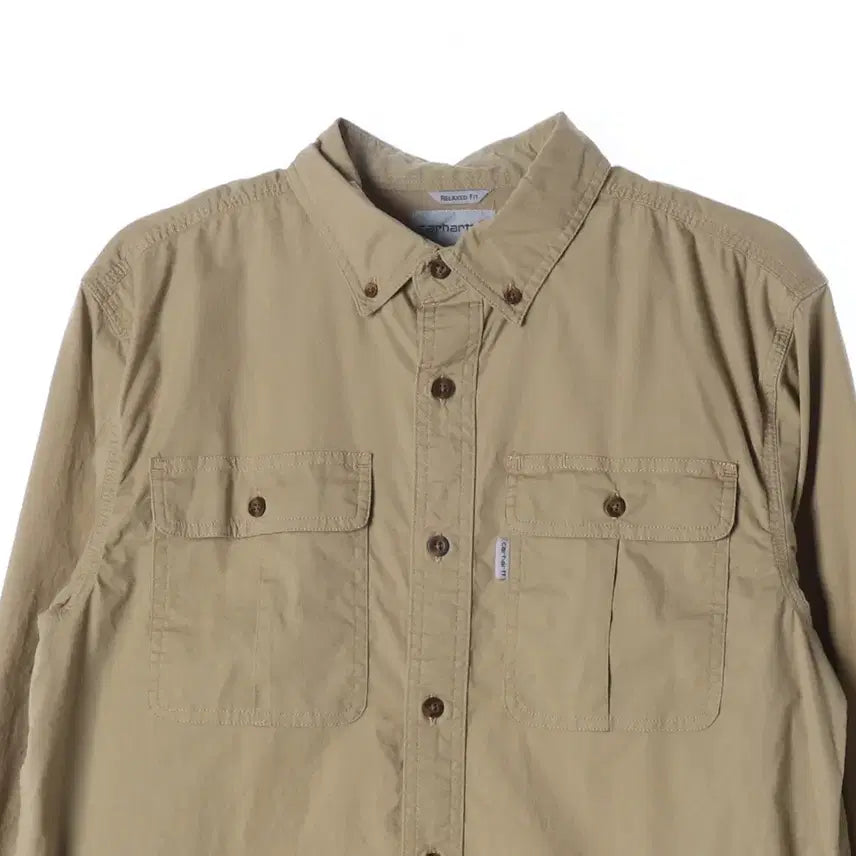 [BUNJANG] Carhartt Beige Shirt (M) / 칼하트 셔츠 베이지 M