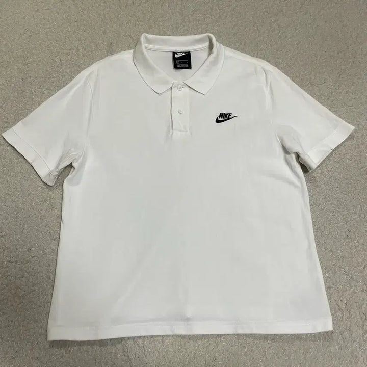 [BUNJANG] Nike Short Sleeve Polo Shirt (White, L) / 나이키 반팔 카라티 화이트 L
