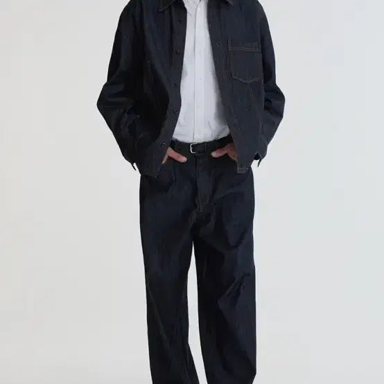 [BUNJANG] Pottery Cotton Silk Wide Denim Pants / 포터리 코튼 실크 와이드 데님 4