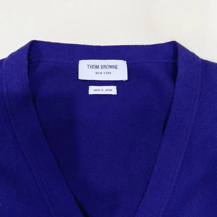 [BUNJANG] Thom Browne Blue Arm Stripe Cardigan / 톰브라운 블루 삼선arm 가디건 2