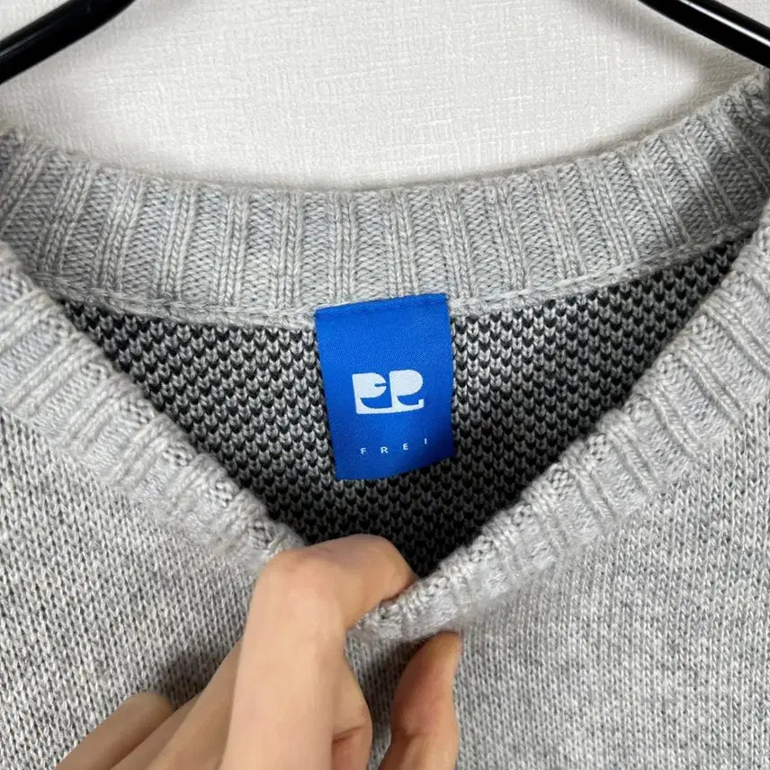 [BUNJANG] RaDen Gray Oversized Thick Knit Sweater / 프라이 오버핏 두꺼운 그레이 니트 겨울 남M 95 라덴 빈티지