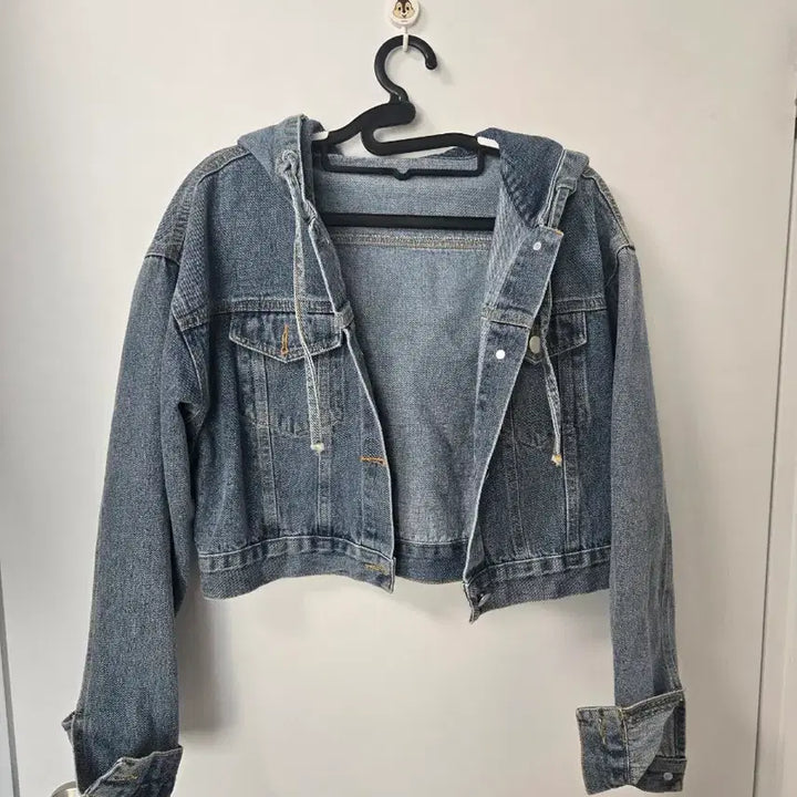 [BUNJANG] Unbranded Cropped Denim Jacket / 여성 후드크롭청자켓55