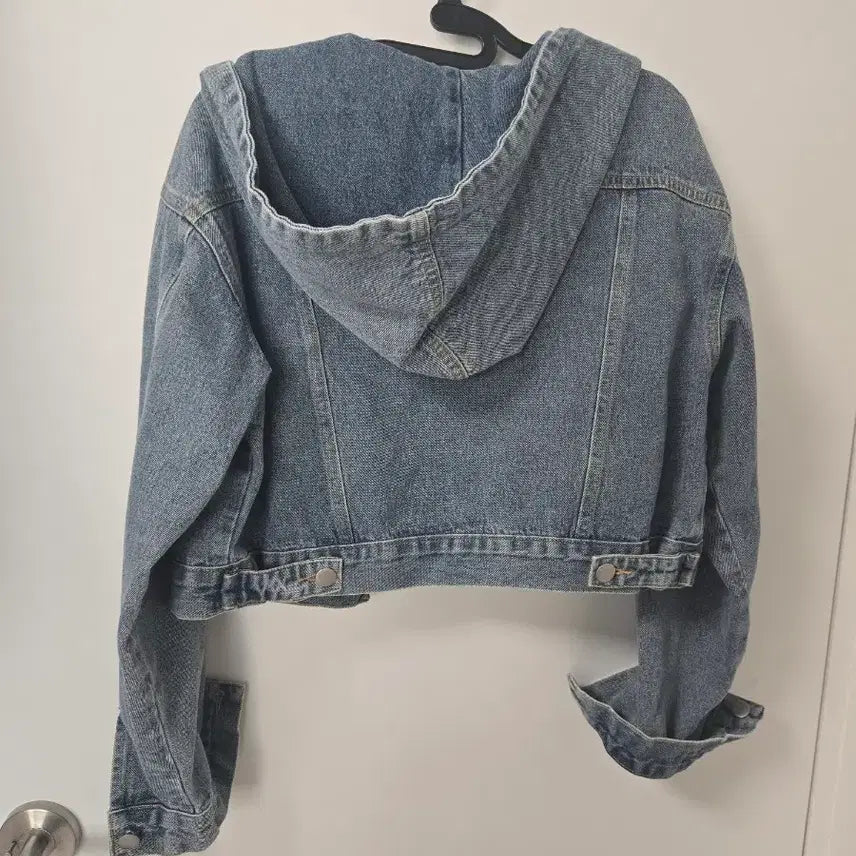 [BUNJANG] Unbranded Cropped Denim Jacket / 여성 후드크롭청자켓55